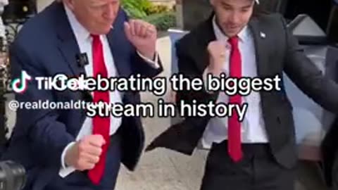 Adin Ross and president trump shuffle to the ymca