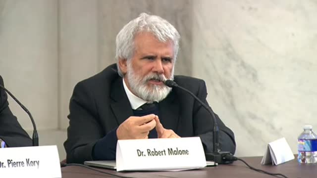 DC Rob Johnson Senate hearing with Dr Robert Malone