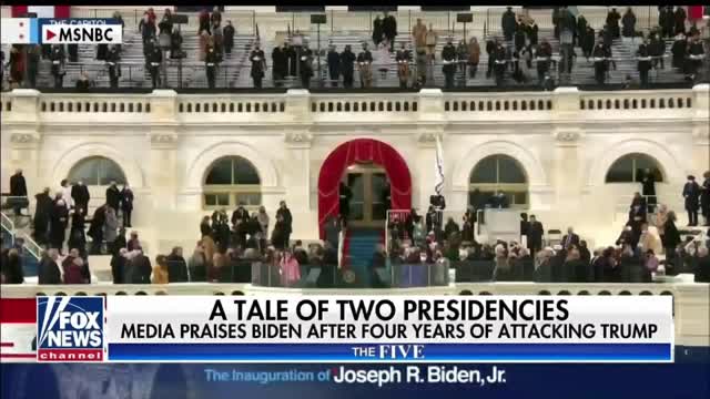 Media Fawning Over President Biden as presented by Gutfeld on Fox News