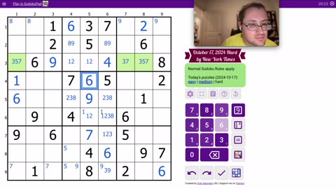 Sudoku 2024 10 17 hard