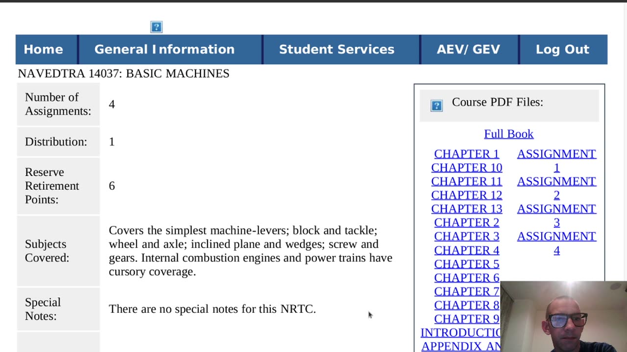 Summary of NAVEDTRA 14037 - Basic Machines