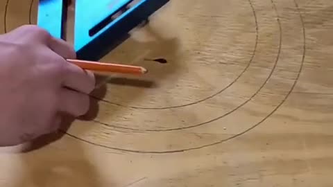 Creating a Circle using Set Square on Wood