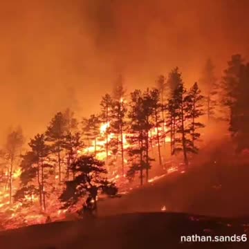 Elk Fire in Wyoming continues to burn out of control