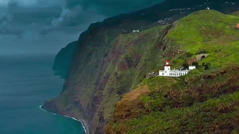 The Ponta do Papry lighthouse is the tallest lighthouse in Portugal