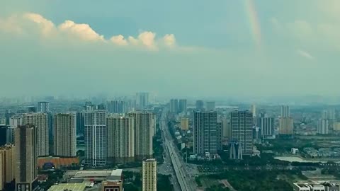 Rainbows and clouds