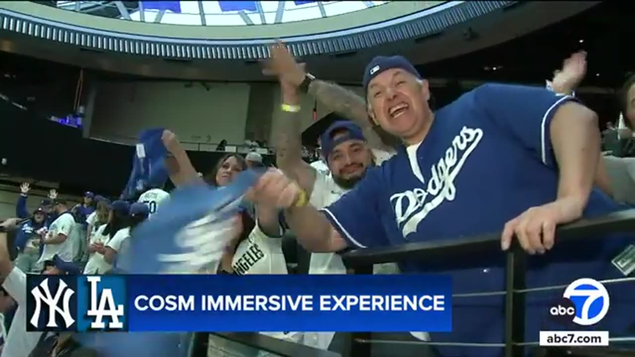 Dodger fans immersed in World Series at new venue Cosm