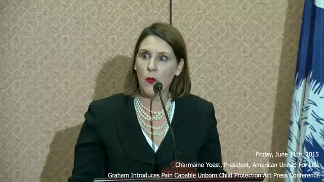 Pain Capable Unborn Child Protection Act || Charmaine Yoest
