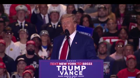 Trump campaigns in Uniondale, New York