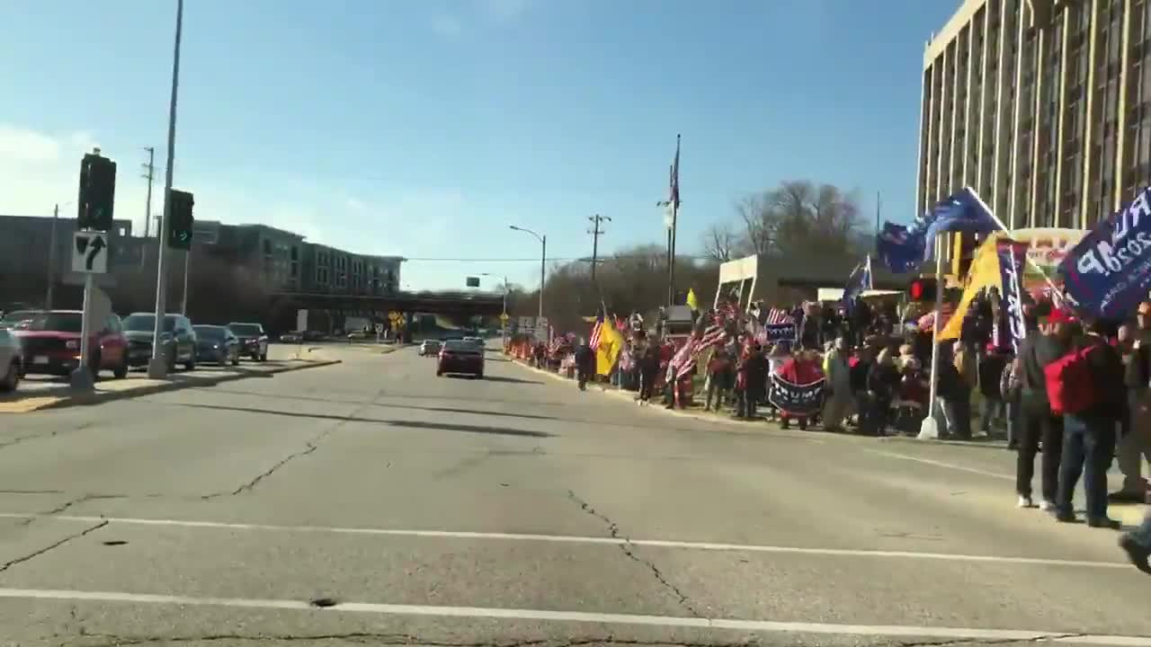 Rally supporting Donald Trump in Wauwatosa. Election Fraud 2020