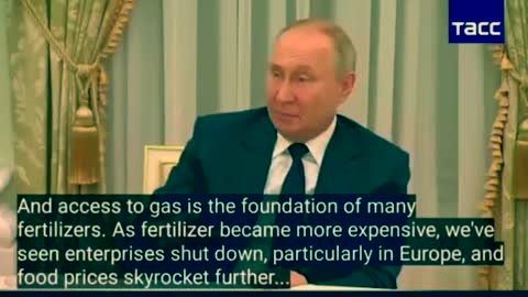 Putin Gives Crystal-Clear Breakdown Of What Created Food Crisis