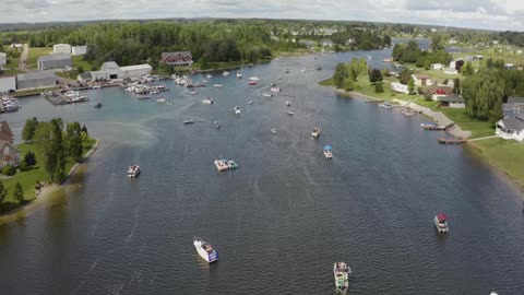 Trump Boat Rally Cheboygan Michigan Aug 2020