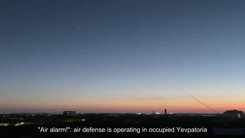 "Air alarm!": air defense is operating in occupied Yevpatoria
