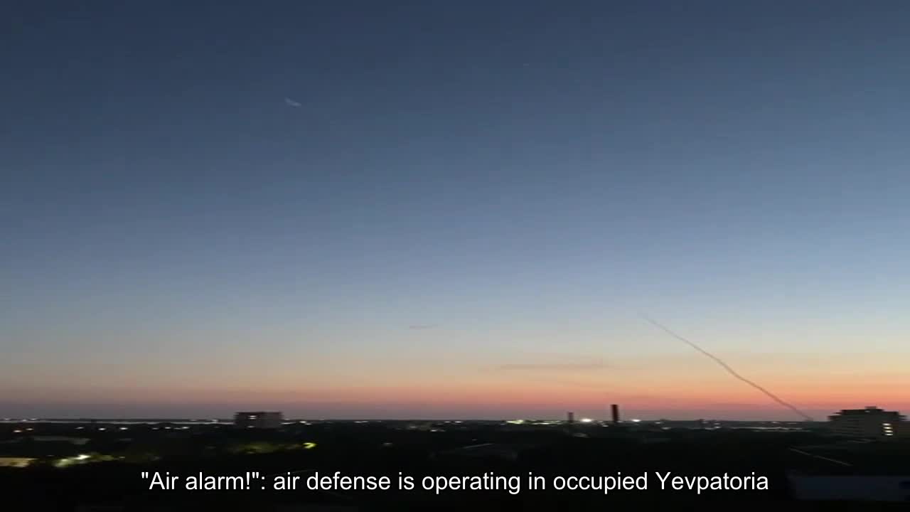"Air alarm!": air defense is operating in occupied Yevpatoria