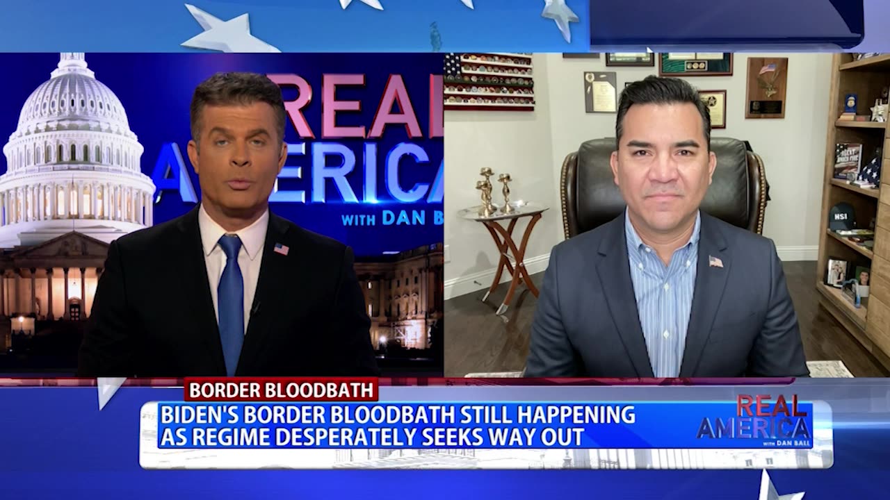 REAL AMERICA -- Dan Ball W/ Victor Avila, Dems Continue To Blame Trump For Border Crisis, 5/17/24