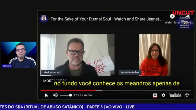 SOBREVIVENTES DO SRA (RITUAL DE ABUSO SATÂNICO) - PARTE 3