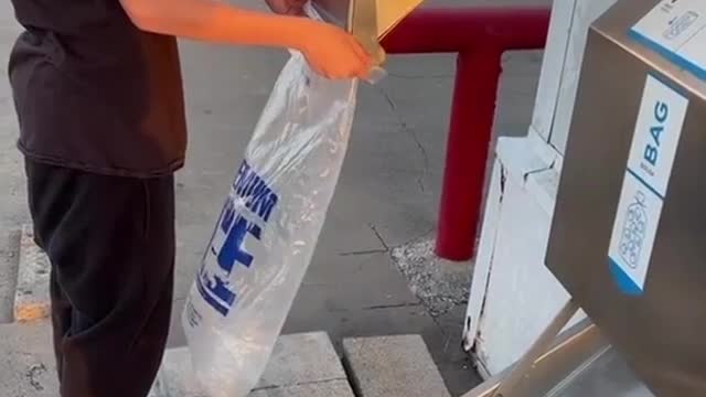 Funny Ice Bag Prank😂