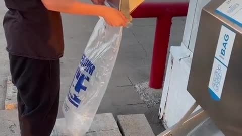 Funny Ice Bag Prank😂