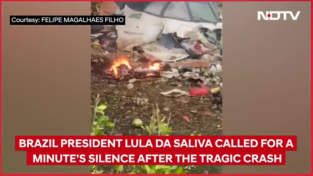 Brazil plane crash video passengers injured plane with 62 on board plane crash