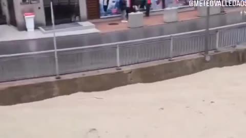 Massive floods due to rainfall in Zermatt of Visp, Switzerland (21.06.2024)