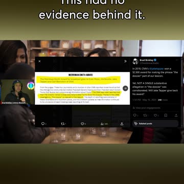 Moderator Jake Tapper's Pee Dossier Award (Shorter)