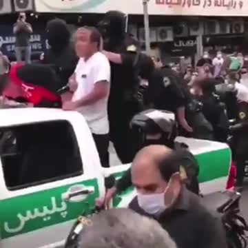 Iran's security forces parading to humiliate petty criminals