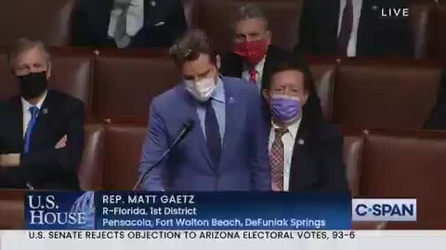 Matt Gaetz said Fraud was Systemic