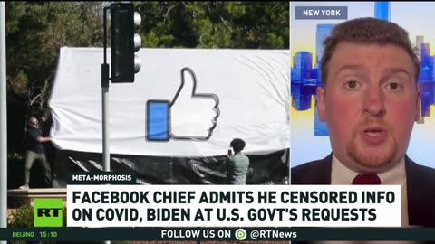 Zuckerberg admits he censored info on COVID & Biden at US govt requests