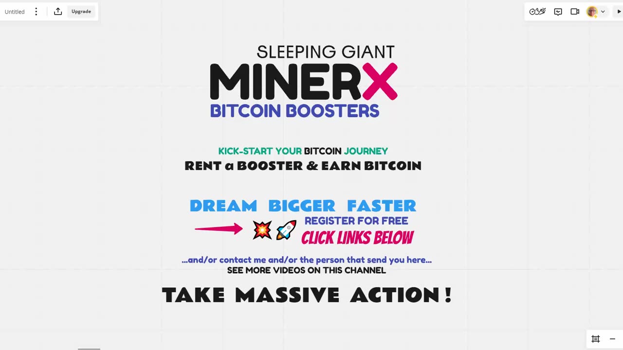 MINERX MINER X - once you know compound interest with bitcoin you are in - TOP TEAM ROB BUSER