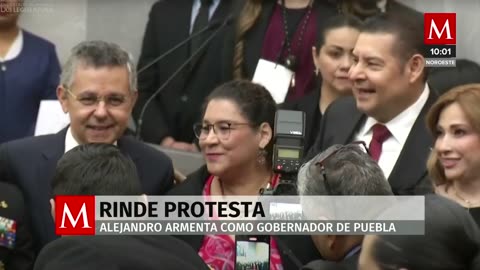 Así fue la toma de protesta de Alejandro Armenta como gobernador de Puebla