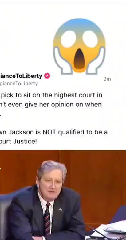 Senator Kennedy asking Ms Jackson and his life begin