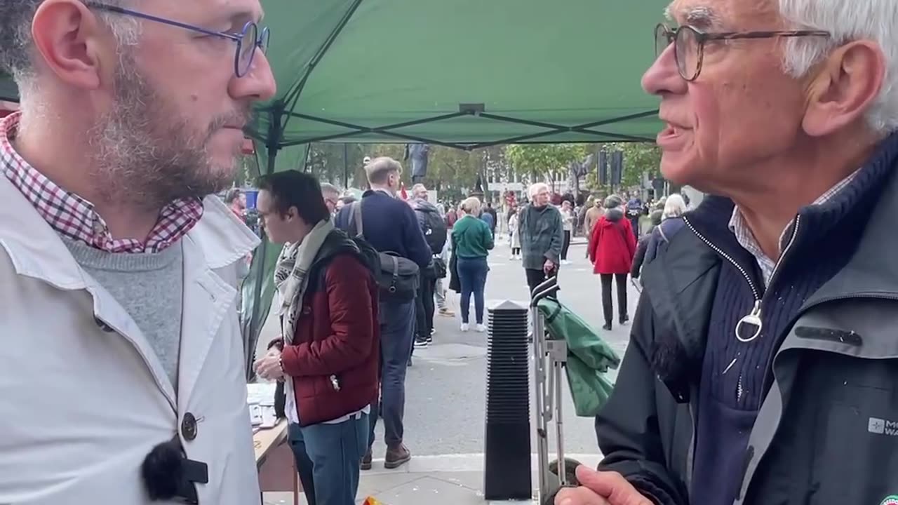 Interview with pro-Palestinian protesters in London (Russian subtitles)