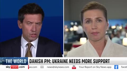 Danish PM_ 'I don't see an alternative to Ukraine winning this war' sky news
