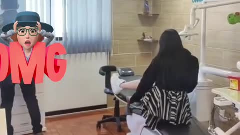Her First Time to visit a dentist lolx