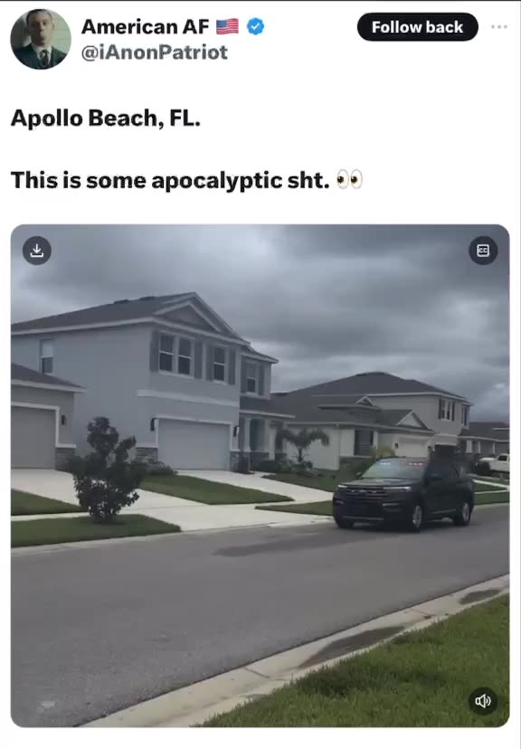 Apollo Beach Florida | Please stay safe Frens.. (Leave if possible)