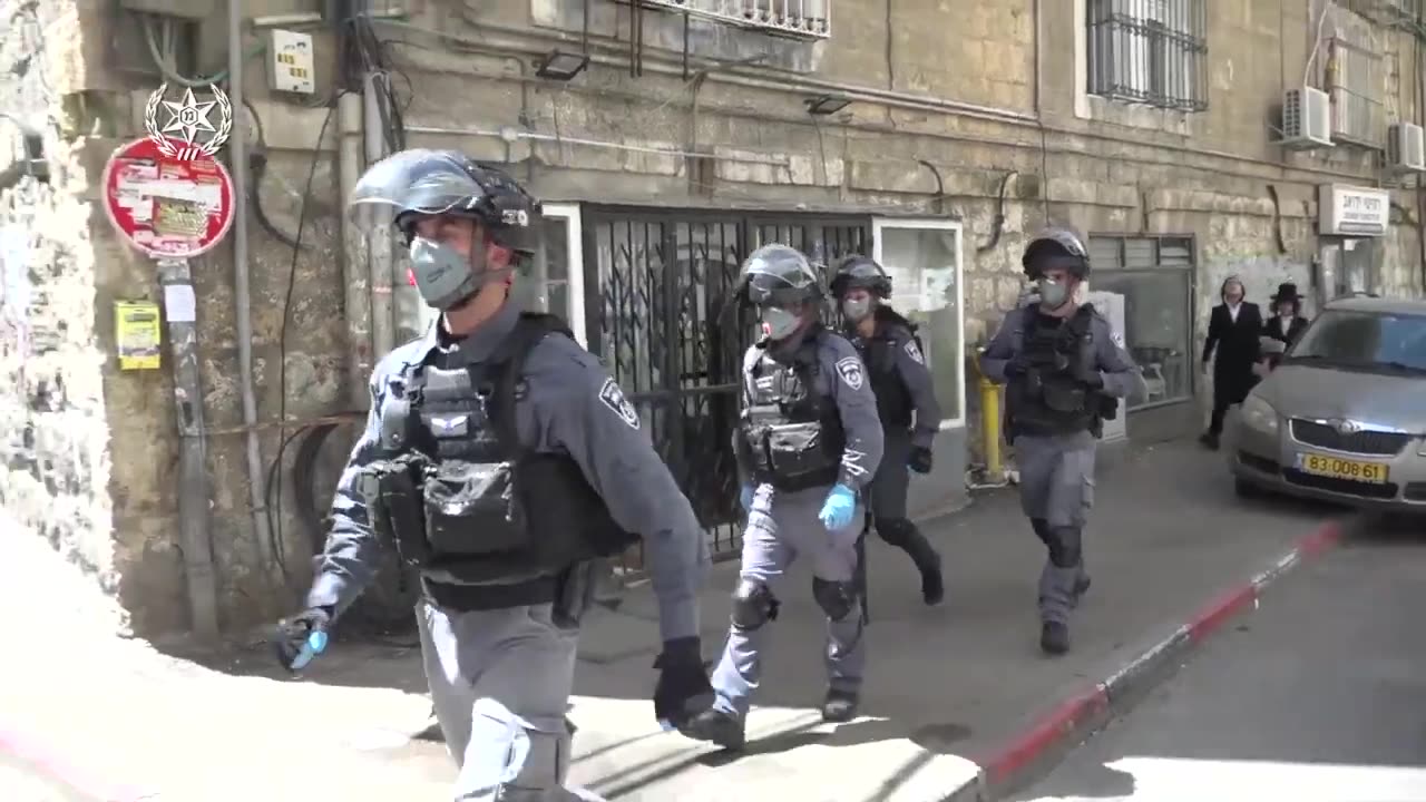 אכיפת צו בריאות העם בשכונת מאה שערים בירושלים 30.03.2020
