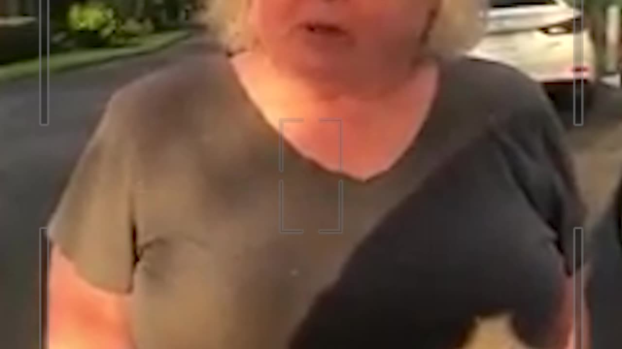 HOA Karen QUESTIONS innocent guy if he lives in the area because she doesn't recognize him