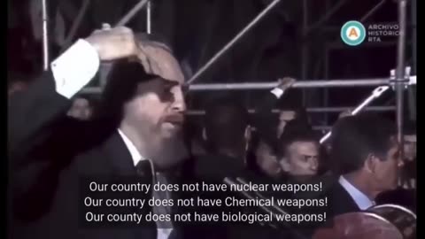Fidel Castro:“Our country does not drop bombs on other people….