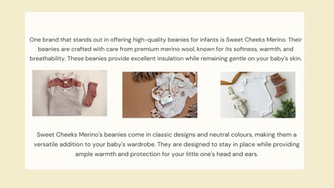 Warmth and Comfort: Choosing the Perfect Beanies for Infants