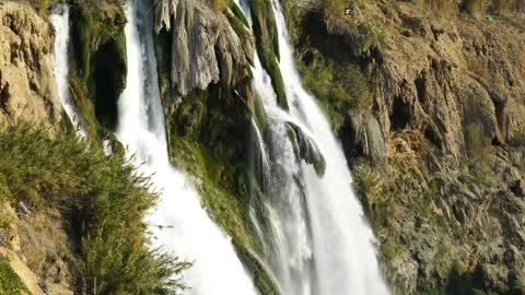Waterfall sound and birds chirping