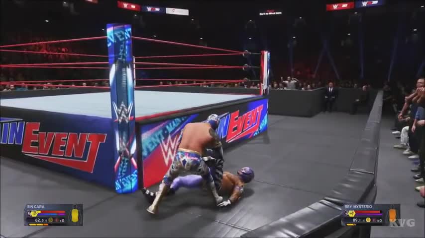 WWE 2K20 Sin Cara vs Rey Mysterio Last Man Standing Gameplay PS4 HD