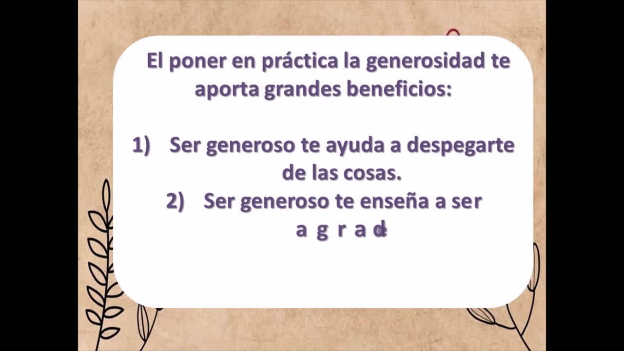 Generosidad Un valor que perfecciona la voluntad de resistir el egoísmo Foro - Chat