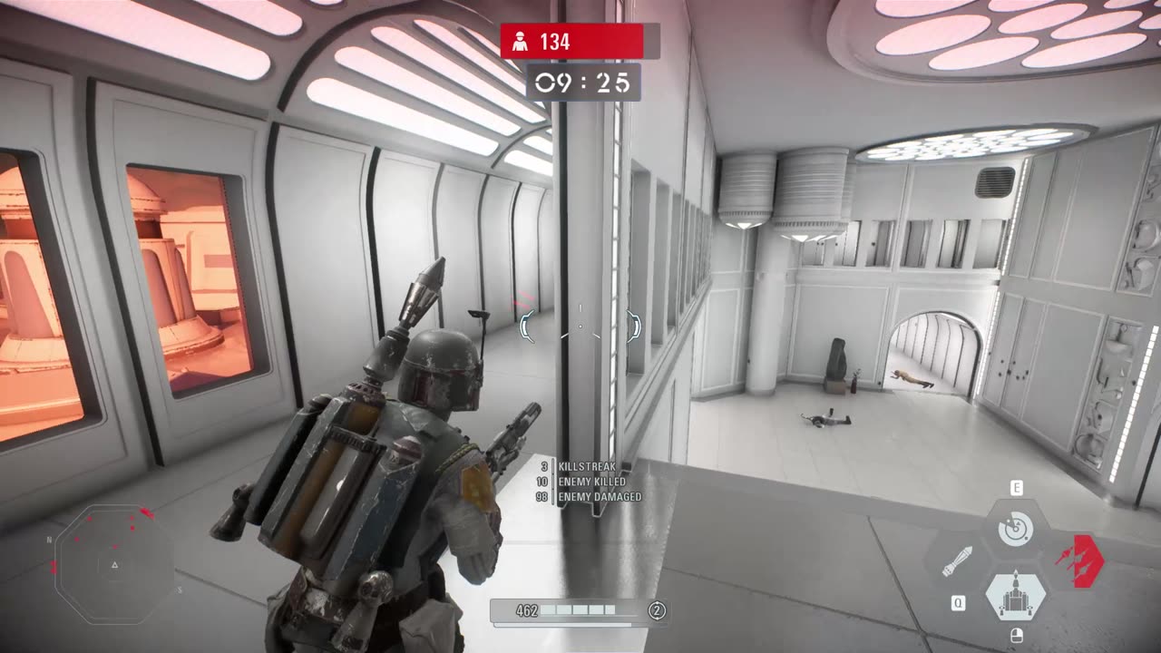 SWBF2 2017: Arcade Onslaught Boba Fett Bespin Gameplay