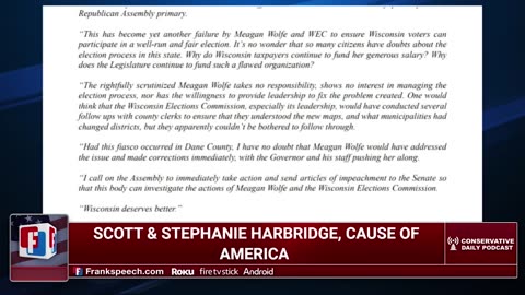 Sen. Tomczyk Calls Out Meagan Wolfe For Town of Summit Ballot Debacle