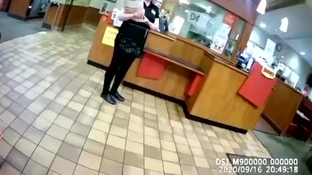 She has no problem taking her mask off to shout?