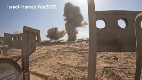 Israel-Hamas War2023 : IDF Engineers destroy tunnel entrances in Gaza