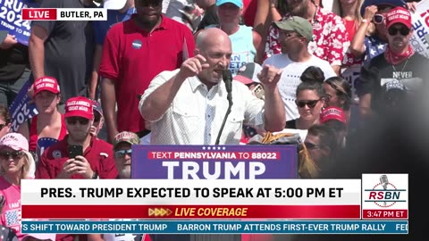 WATCH: Matt Cody Speaks at Trump Rally in Butler, Pennsylvania - 7/13/24
