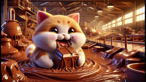 Cat funny animation
