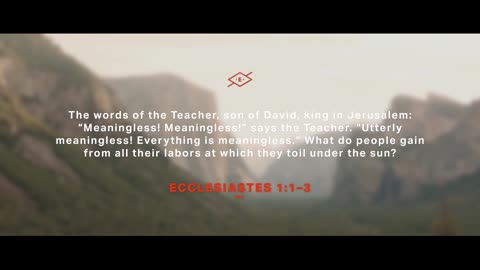 The Book of Ecclesiastes Session 1