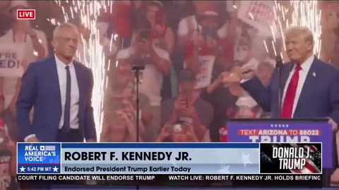 RFK Jr. Joins Trump On Stage In Glendale, Arizona