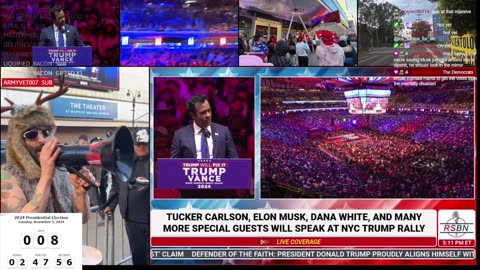 Vivek Ramaswamy Speaks at Trump Rally in Madison Square Garden, New York.